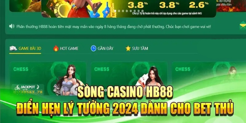 Giới thiệu một số game hot sảnh casino tại HB88