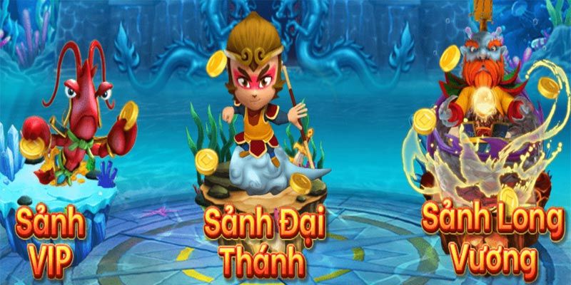 Trò chơi có rất nhiều sảnh game với các mức cược khác nhau